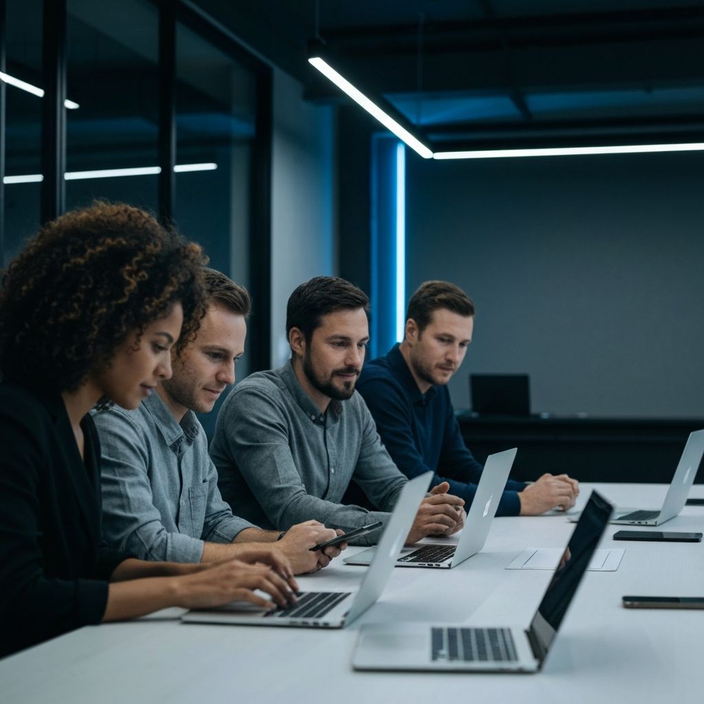 Sidekick team collaborating on mobile app development